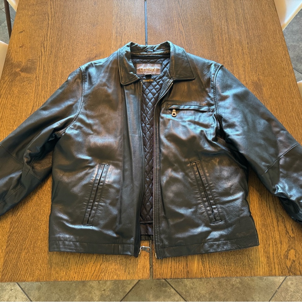 Wilsons Leather Black Jacket